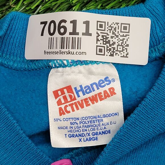 Vintage 90s Hanes Sweatshirt Womens XL 23x26 USA - Picture 7 of 15